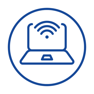 Icon showing wifi connection