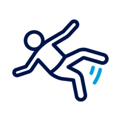 An icon illustrates a person falling