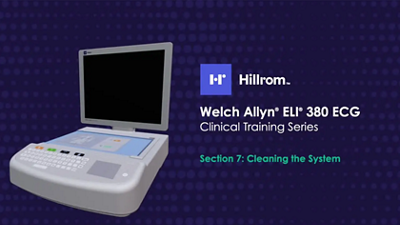 Welch Allyn ELI 380 Cleaning The System Training Video