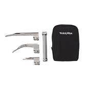Standard (Lamp) Laryngoscope System handle, three blades and carrying pouch