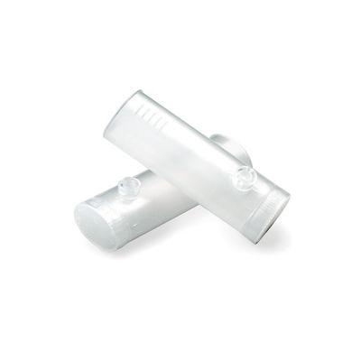 Clear plastic, cylindrical, disposable flow transducers for the Welch Allyn SpiroPerfect PC-Based Spirometer.