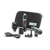 A Welch Allyn 97200-MSL Diagnostic Set, including otoscope, ophthalmoscope, handle, USB charger and zippered carry case.