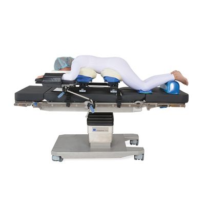 Allen 4-Post System, Seitenansicht mit Patient in Bauchlage