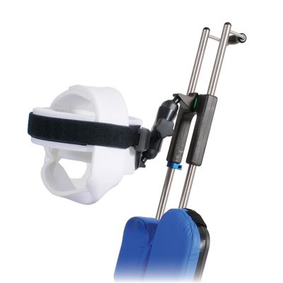 Universal Head Positioner, Seitenansicht mit Universal Head Restraint Disposable