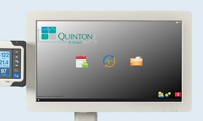 The Q-Stress System has a large display and clear layout to help make exams easier. 