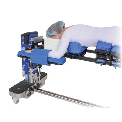 Advance Table H-Bracket-Ausführung ohne Stift, mit Patient in hoher Position