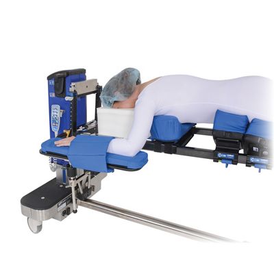 Advance Table Pinless H-Bracket, with patient in low position