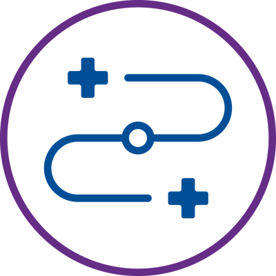 Icon of a cord with plus signs