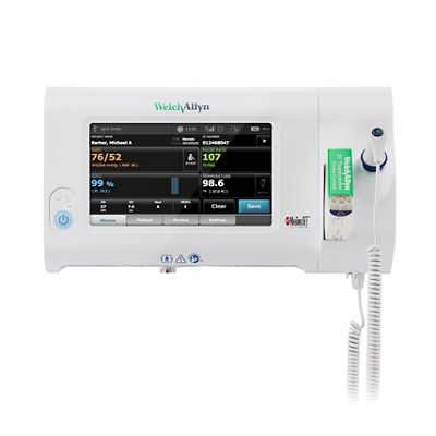 The Welch Allyn Connex® Spot Monitor blood pressure averaging view