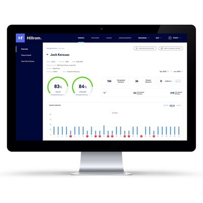 The Connex Health Portal is shown on a desktop monitor.