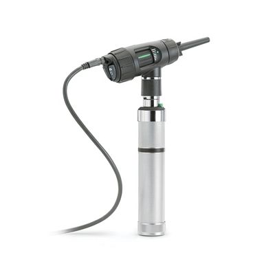 Digital MacroView Veterinary Otoscope with handle, 3/4 view