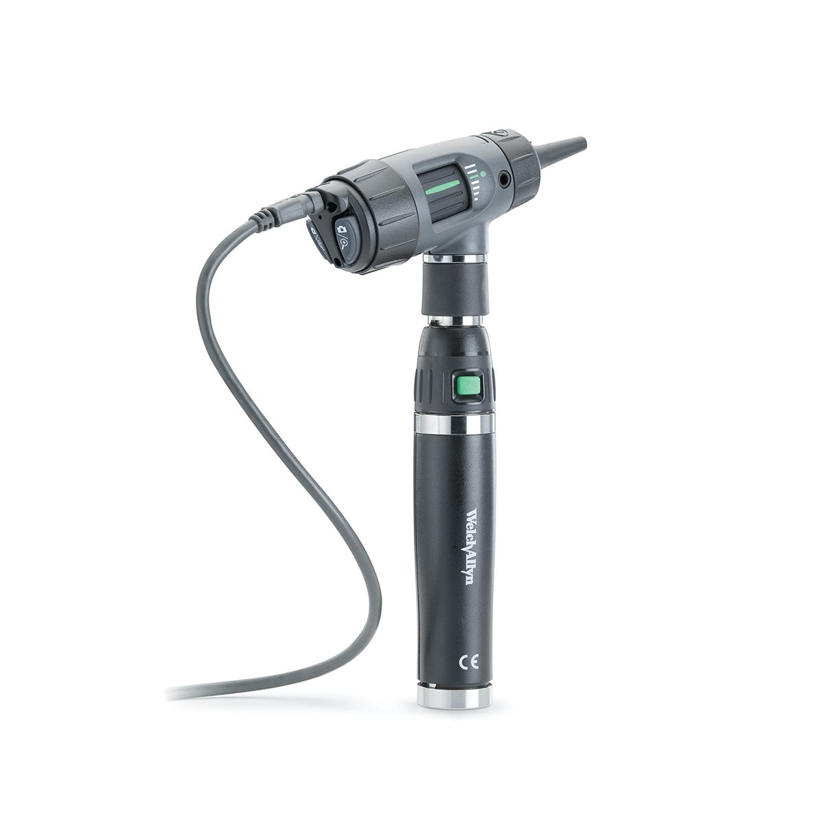 Digital MacroView Otoscope, 3/4 view, right side, cable connected