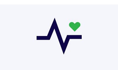 An icon representing an ECG waveform from a patient exam.  