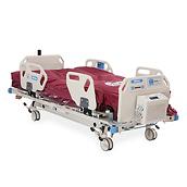 Excel Care ES Bariatric Hospital Bed, 3/4 view, surface lying flat