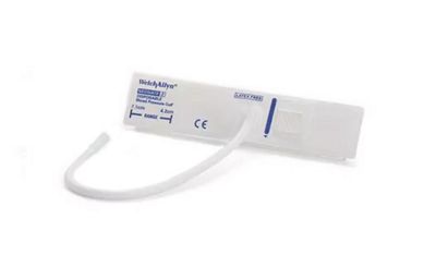 Soft Welch Allyn Disposable Blood Pressure Cuff is shown  size, neonatal.