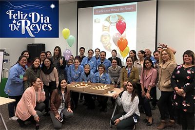 The HOLA employee resource group hosts a Dia de Reyes celebration