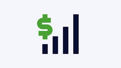 An icon illustrates positive financial outcomes