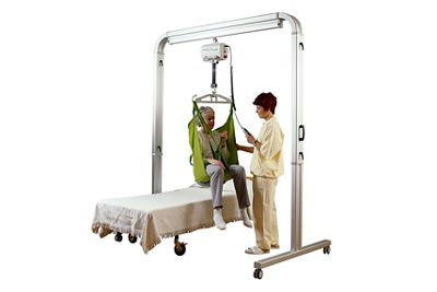 Electric patient lifter - Liko Ultra Twin - on casters / for humans /  lifting