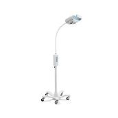 Green Series 600 Veterinary Minor Procedure Light on mobile stand with wheels, right facing