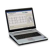 Expert Holter Software PCH-200 on laptop computer