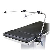 Anestesiskärm – med sidohållare, diagonal vy av operationsbord