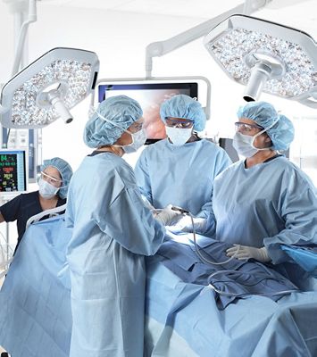 Clinical team in OR.