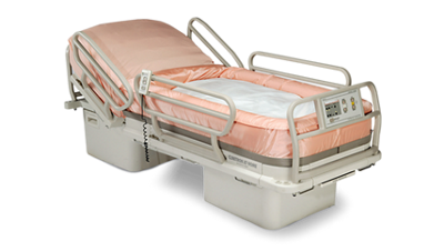 An early Clinitron bed, pictured at an angle