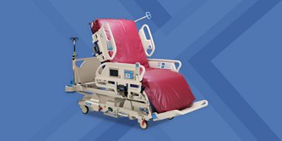 Progressa bed against a dark background