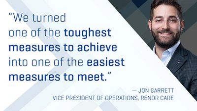 Customer with testimonial quote