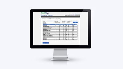 RetinaVue Network Customer Portal screen on Desktop