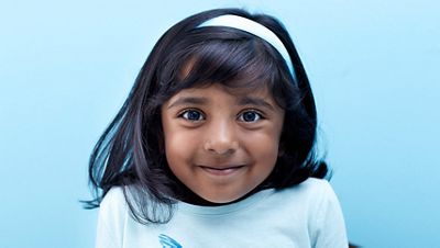 young girl up close portrait