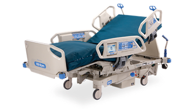 An early TotalCare bed, pictured at an angle