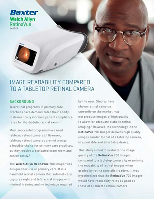 RetinaVue 700 Imager Image Readability