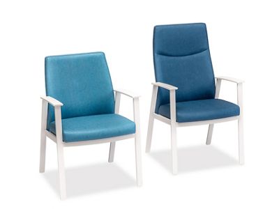 Lowback and bariatric visitor chair