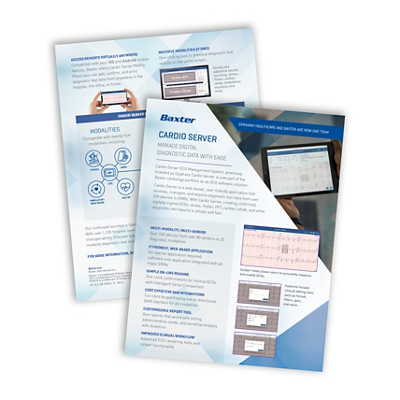Baxter Cardiology Cardio Server Brochure 