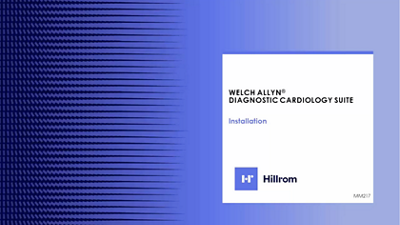 Welch Allyn Diagnostic Cardiology Suite Install Guide Video