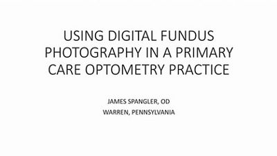 This webinar reviews how to use digital fundus photography in a primary care optometry practice.