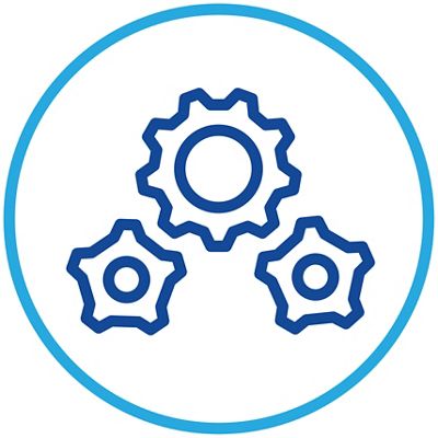 Icon of gears