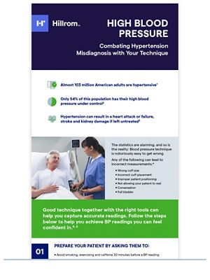 Accurate blood pressure measurement for Health Professionals 