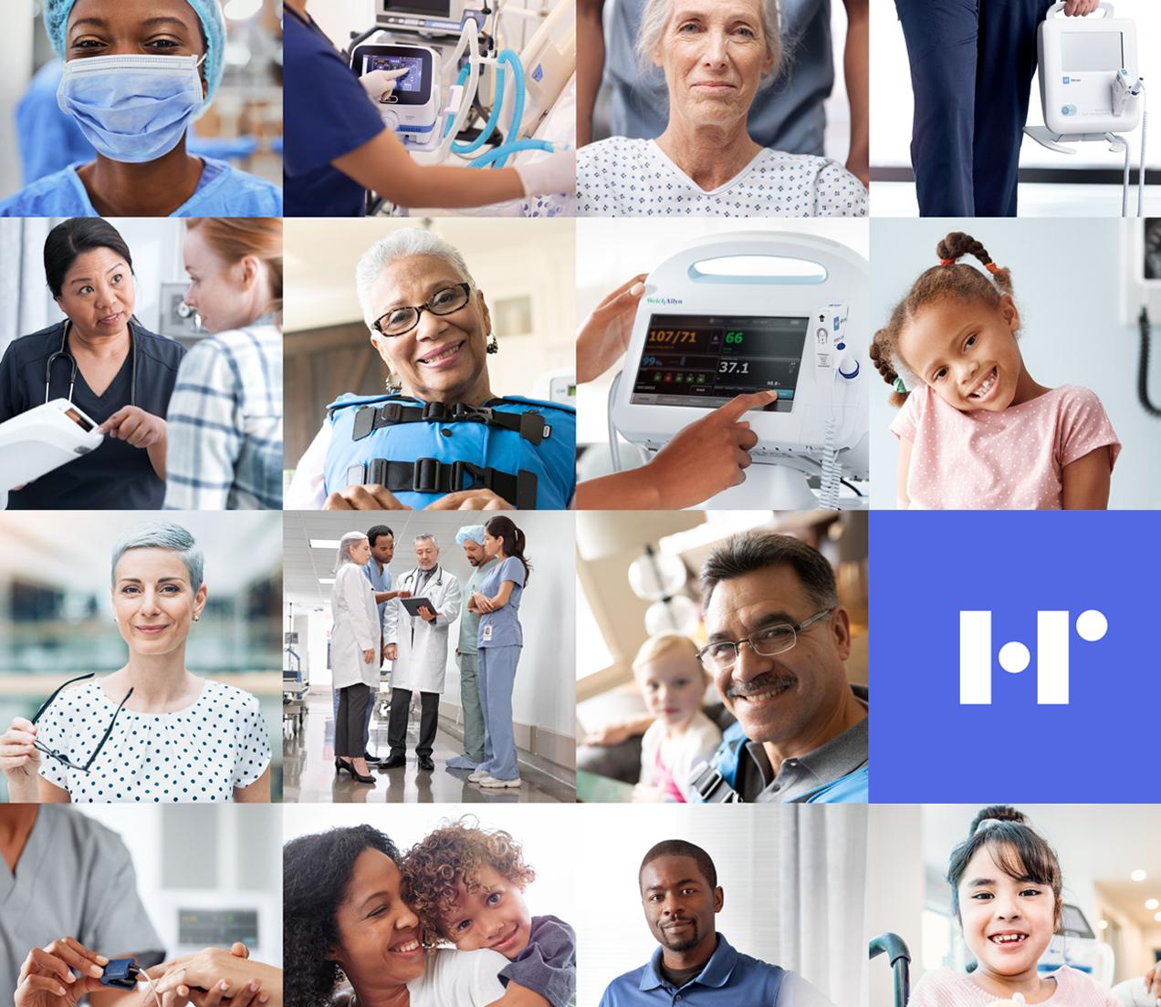collage of portraits of diverse people across healthcare