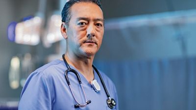 Nurse with location button