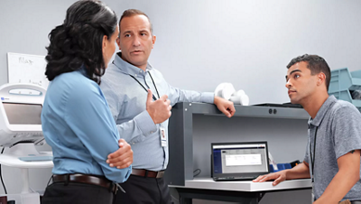 Group of professional having discussion