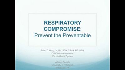Respiratory compromise webinar