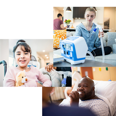 compilation of patient photos for volara system: ole therapy for home care