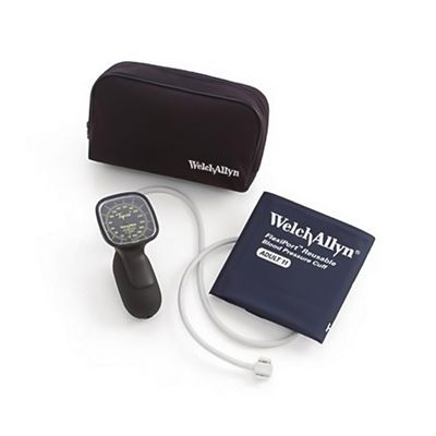 Tycos TR-2 Hand Aneroid with blood pressure cuff and black carrying case